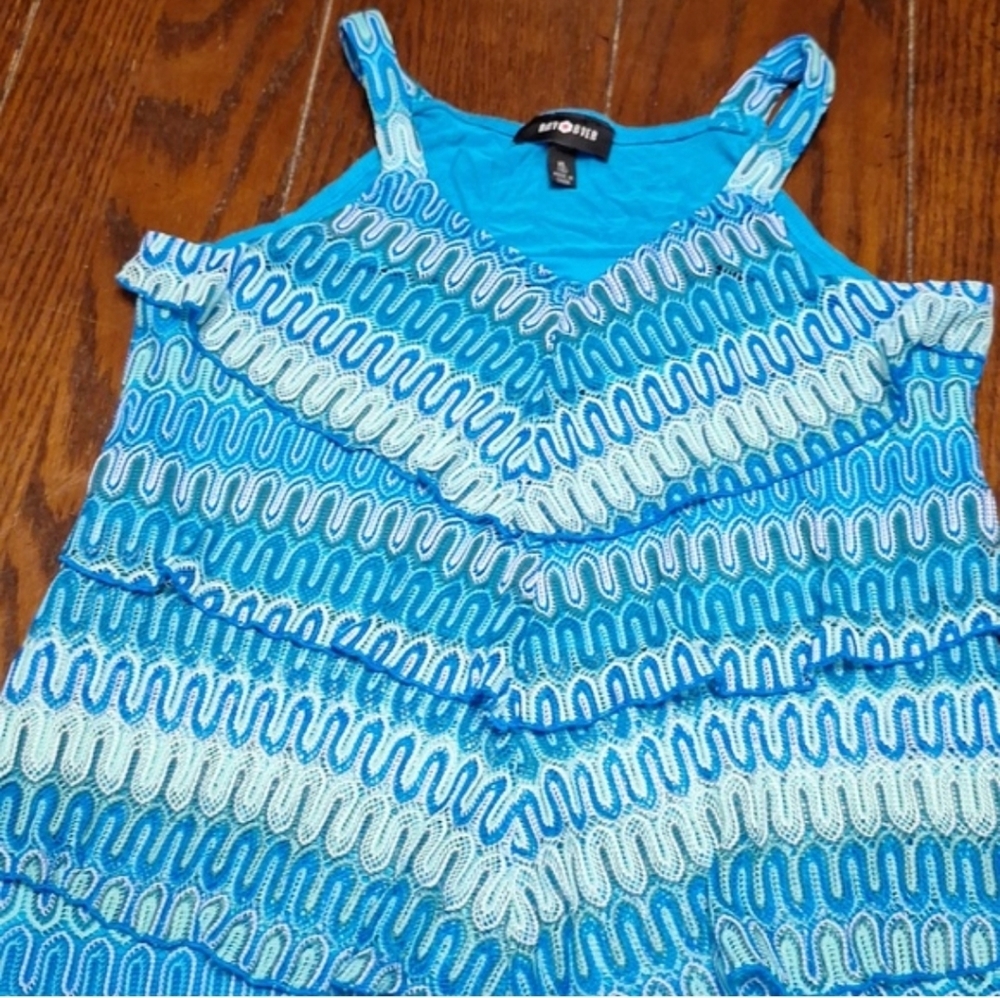 Amy Byer Vibrant Blue Top